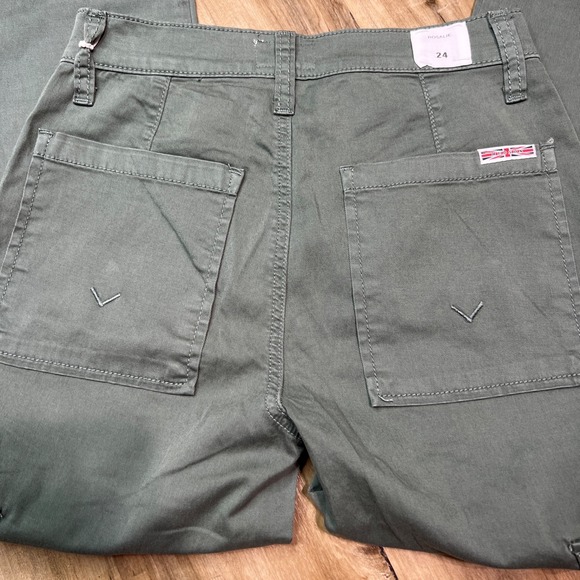 Hudson Jeans Women's Rosalie Cargo Pants Olive Green Size 24 Wide Leg Utility Po - Picture 4 of 9